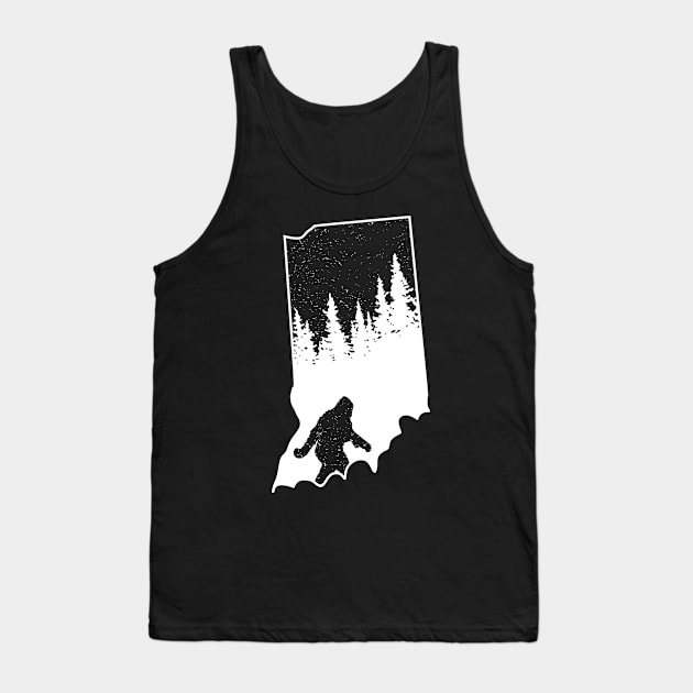 Indiana Bigfoot Gift Tank Top by Tesszero